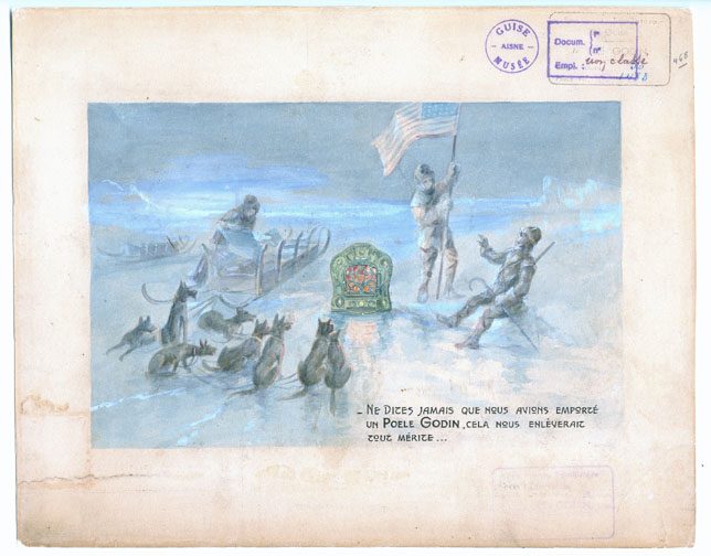 Projet d'affiche « Pôle Nord » pour les poêles Godin_0