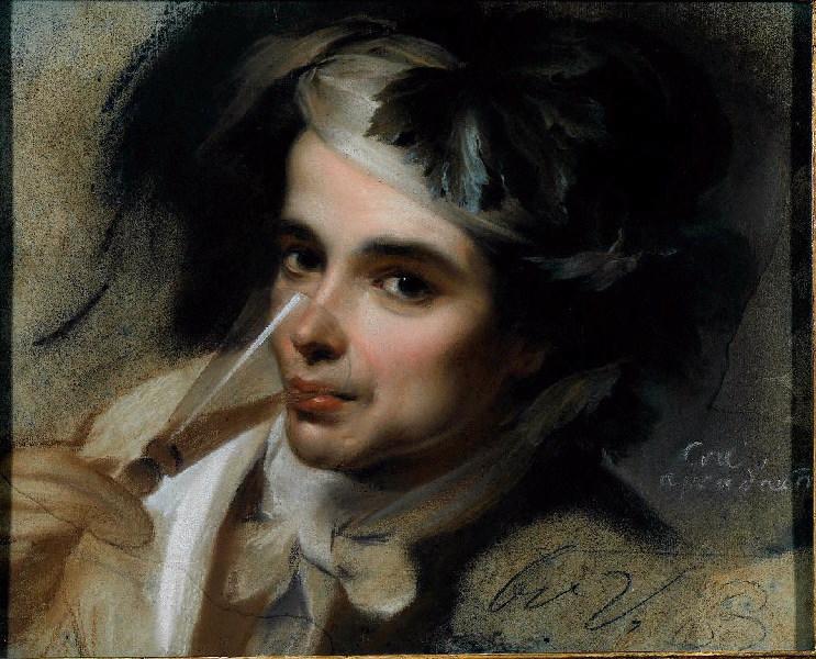 Jeune buveur espagnol (Copie d'un détail du tableau de Bartolomé Esteban Murillo (1618-1682) (Londres, National Gallery)), Maurice Quentin De La Tour, 18e siècle