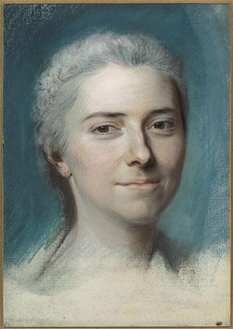 Portrait de femme, dite inconnue n° 8 (Peut-être Mademoiselle Dangeville), Maurice Quentin De La Tour, 18e siècle