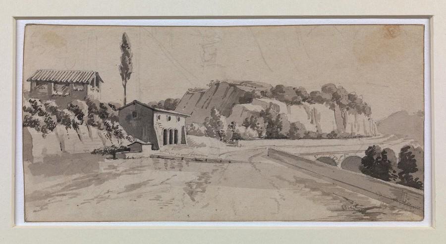 Route dans un paysage montagneux, Louis Nicolas Lemasle, 1812