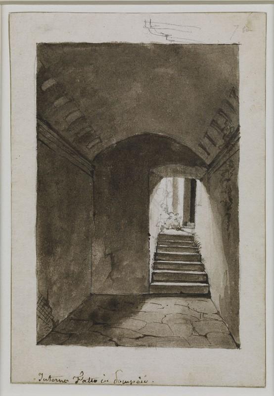 Intérieur à Pompéi, Louis Nicolas Lemasle, 1814-1824