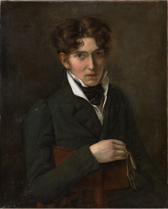 Portrait d'homme au gant, Louis Nicolas Lemasle, 1819