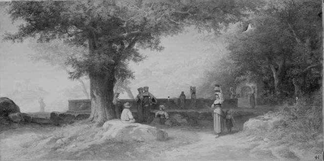 Un lavoir aux environs de Naples_0