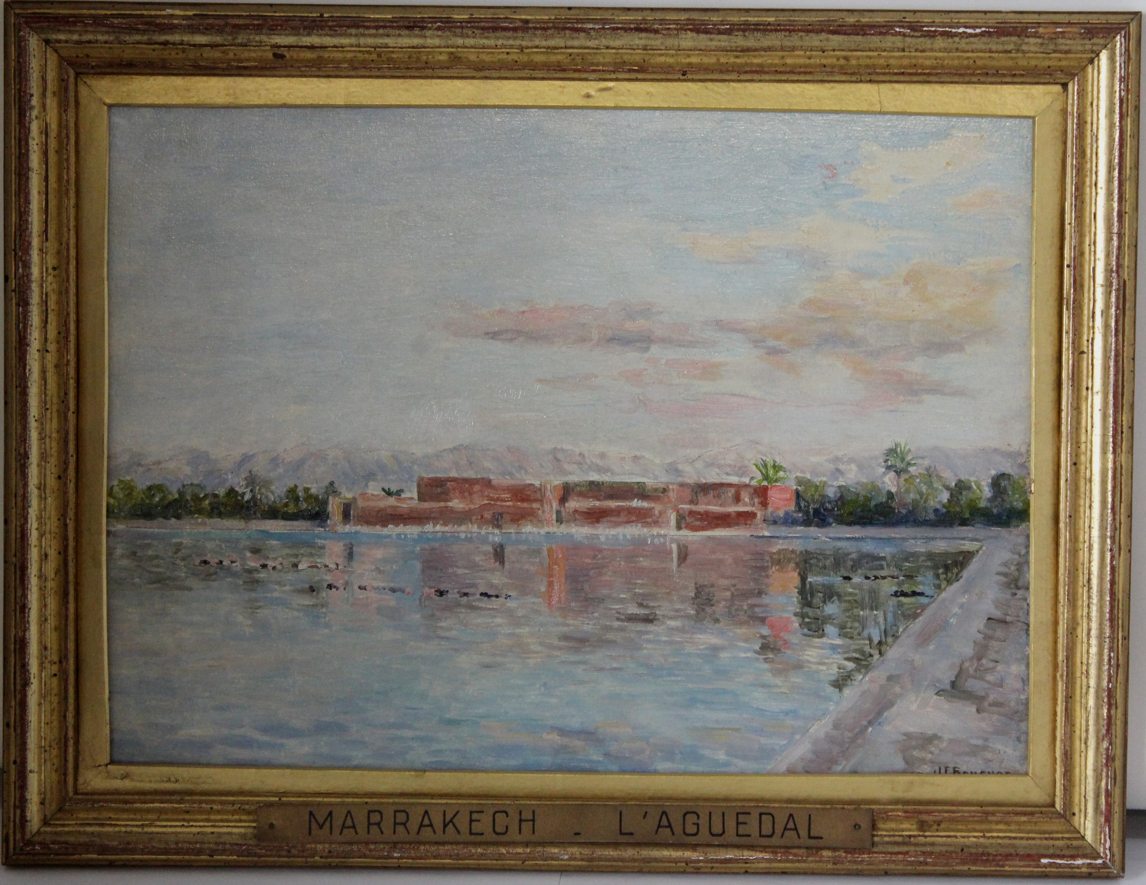 L'Aguedal à Marrakech (titre inscrit), Joseph Félix Bouchor, 1ère moitié 20e siècle
