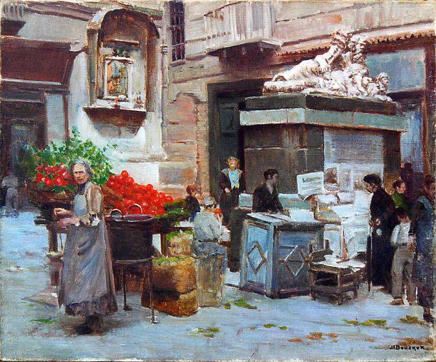 Le Nil et les marchandes à Naples (titre inscrit)_0