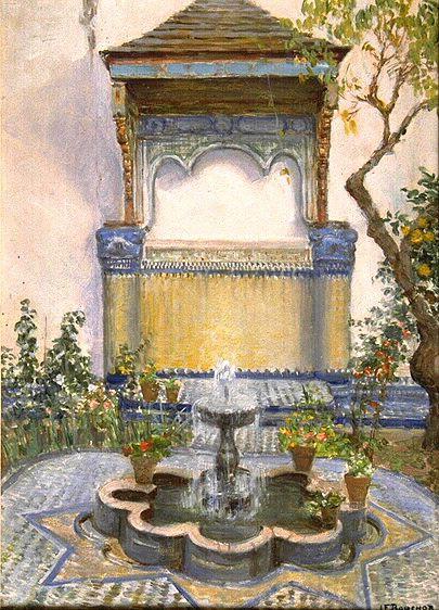 Intérieur d'une maison marocaine à Fès (titre inscrit)_0
