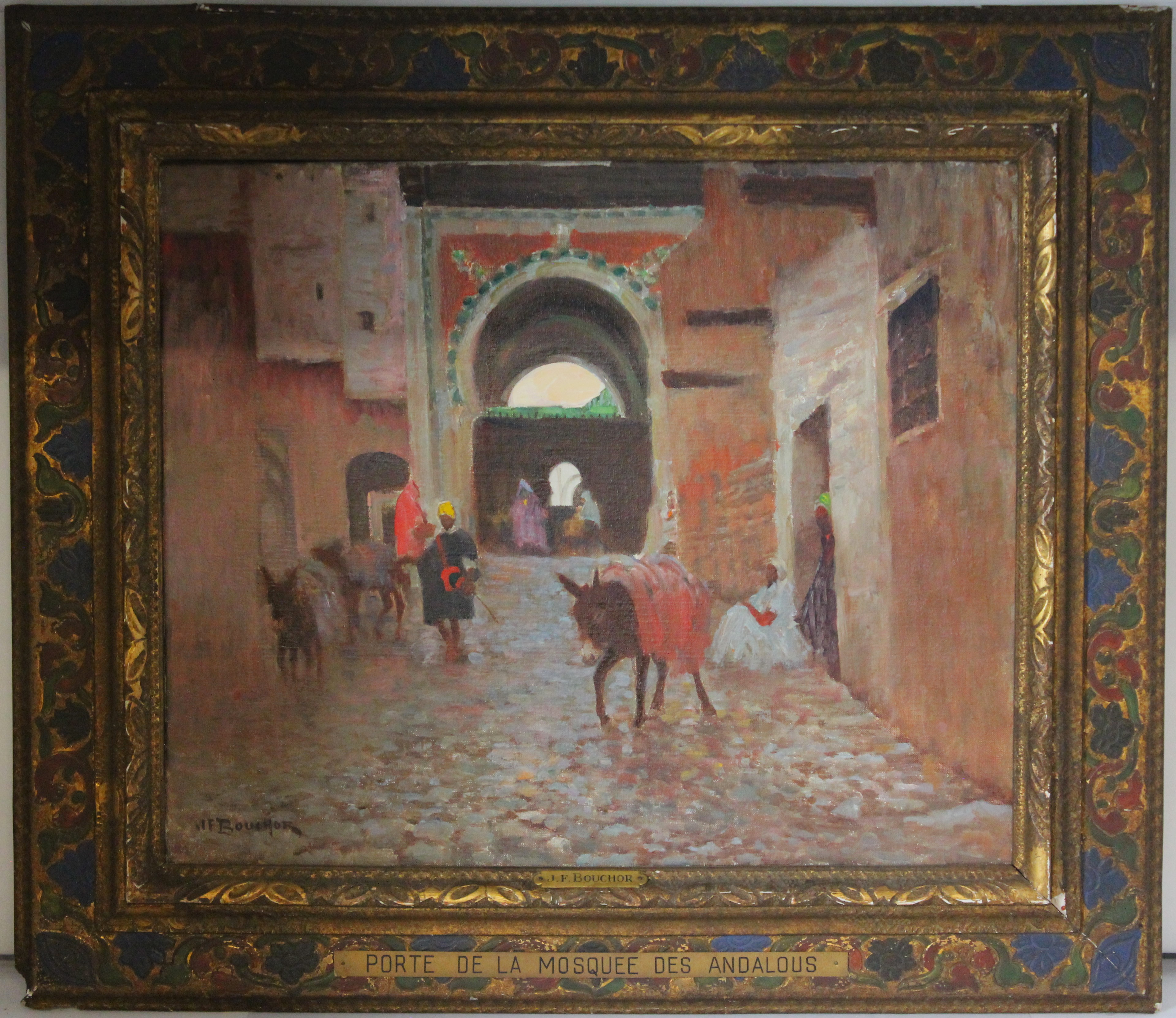 Porte de la mosquée des Andalous à Fès (titre inventaire 1936, titre inscrit), Joseph Félix Bouchor, 1930