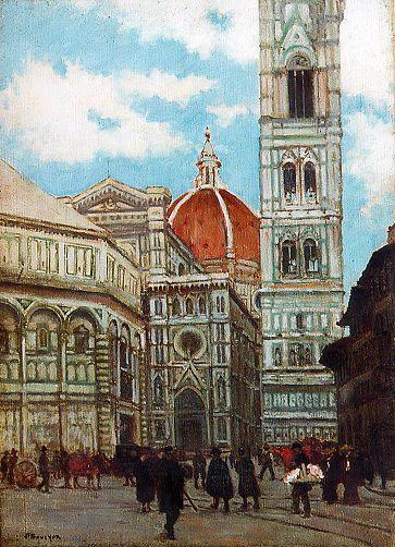 Santa Maria dei Fiore et le campanile à Florence (titre inscrit)_0