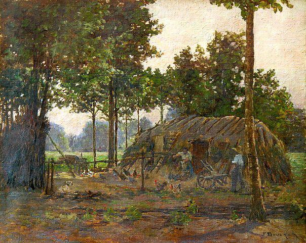 La hutte du charbonnier dans la forêt de Sennart (titre ancien cartel)_0