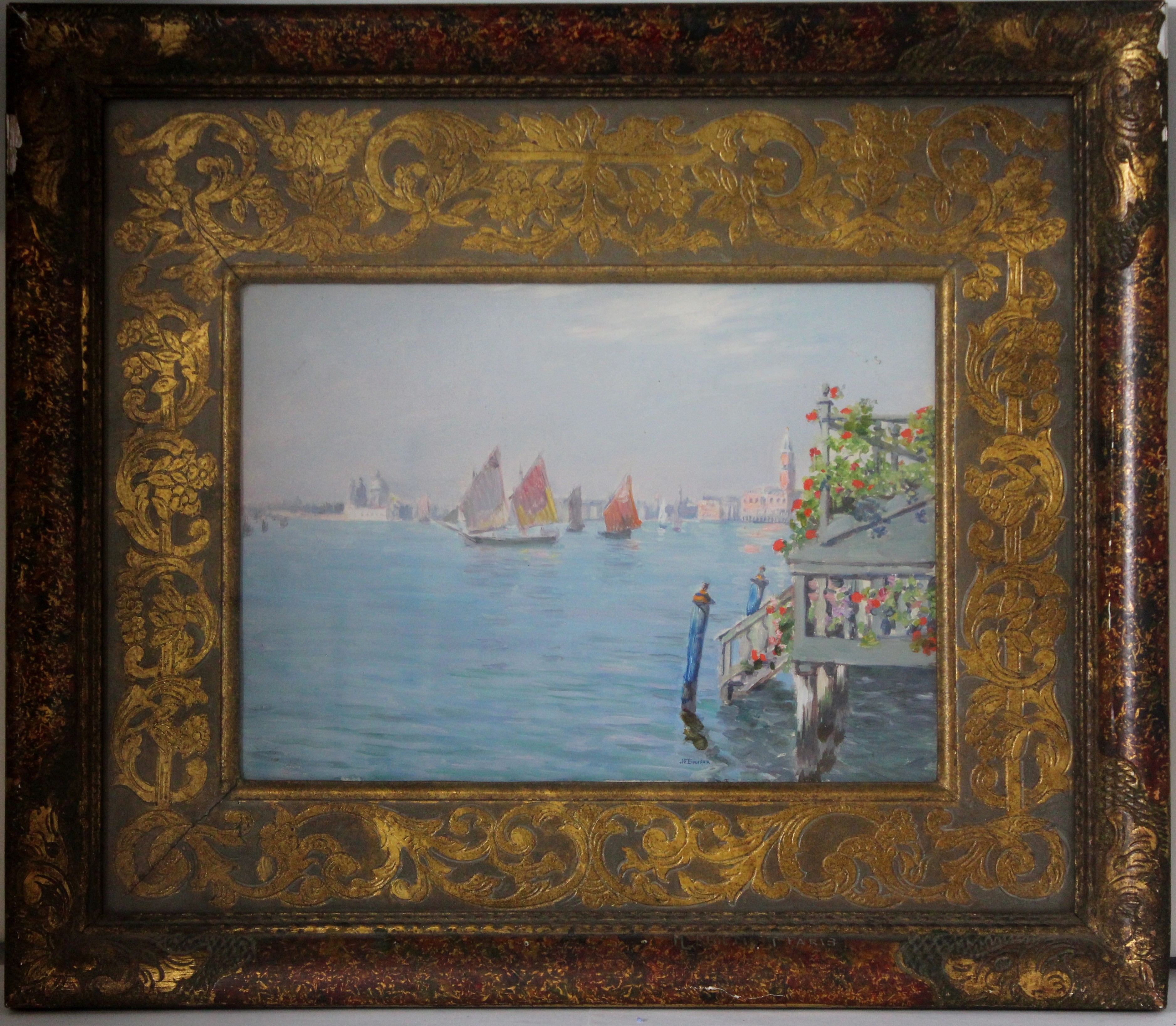 La lagune de Venise (titre inscrit), Joseph Félix Bouchor, 4e quart 19e siècle