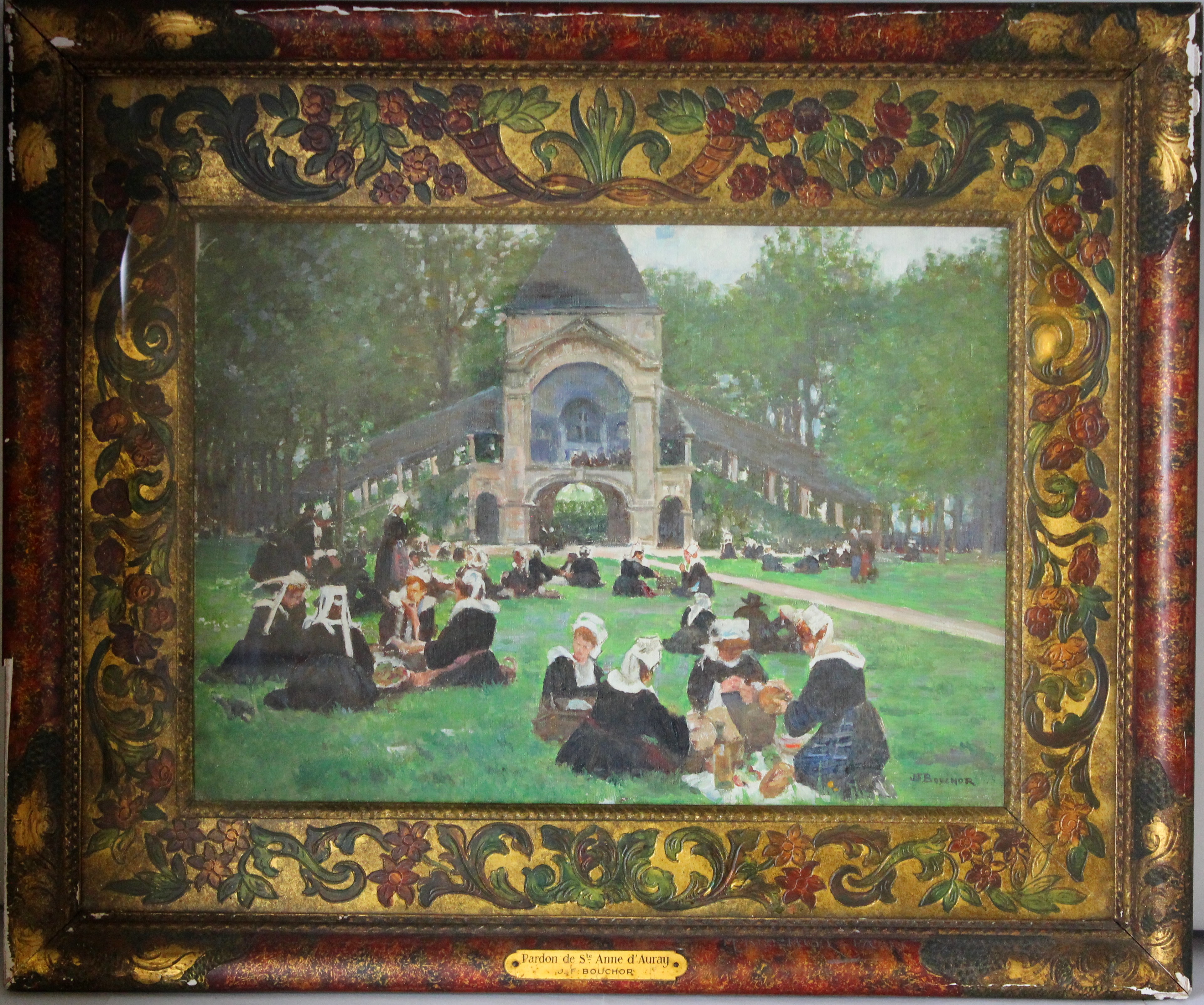 Le pardon de Sainte-Anne-d'Auray (titre inscrit), Joseph Félix Bouchor, 4e quart 19e siècle