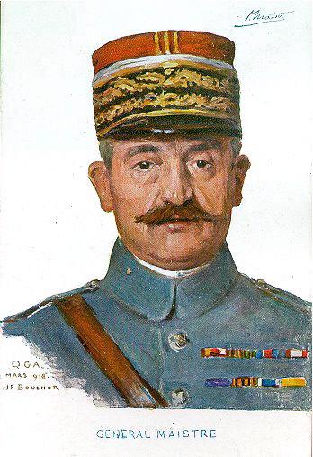 Généraux français et autres figures de la Grande Guerre : Le général Maistre (titre inscrit)_0