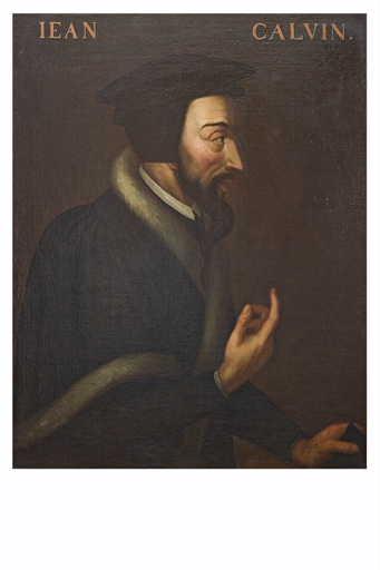 Portrait de Jean Calvin enseignant — de Bornimb