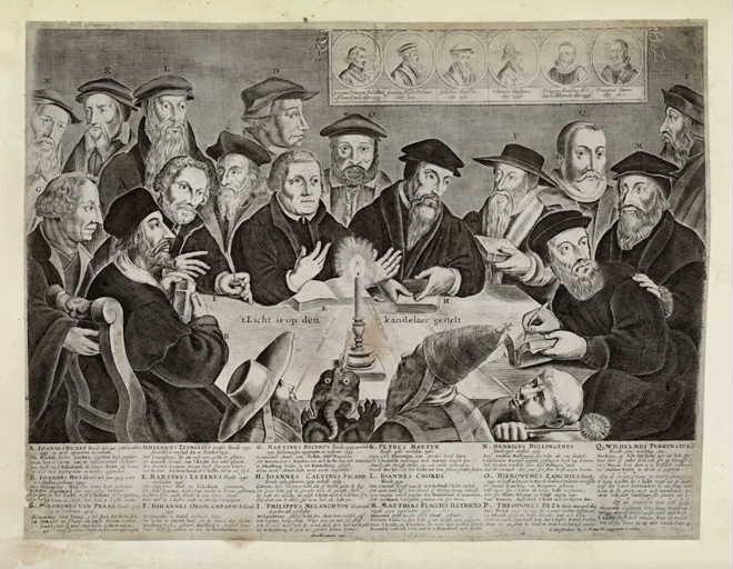 t' Licht is op den kandelaer gestelt ; La lumière est placée sur le chandelier — Jan Houwens