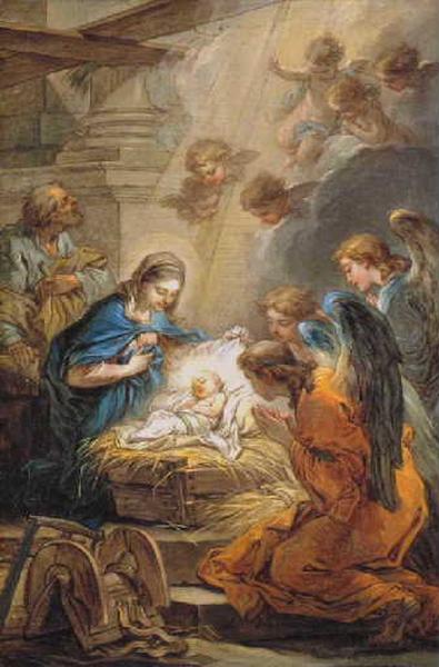 L'Adoration des anges, Charles André Van Loo, 1750,1751