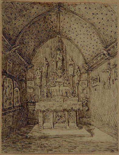 Amiens : la chapelle de la maison Duthoit ; Amiens : habitation de M. Duthoit (la chapelle). Rue Saint-Dominique_0