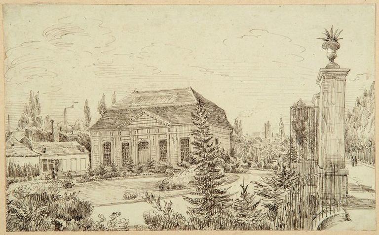 Amiens : le pavillon d'entrée du Jardin des plantes ; Amiens : Jardin des plantes_0