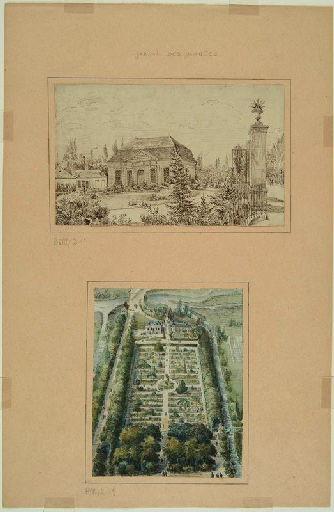 Amiens : le pavillon d'entrée du Jardin des plantes ; Amiens : Jardin des plantes_1