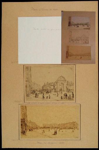 Amiens : la place Saint-Denis ; Amiens : place Saint-Denis en 1864_1