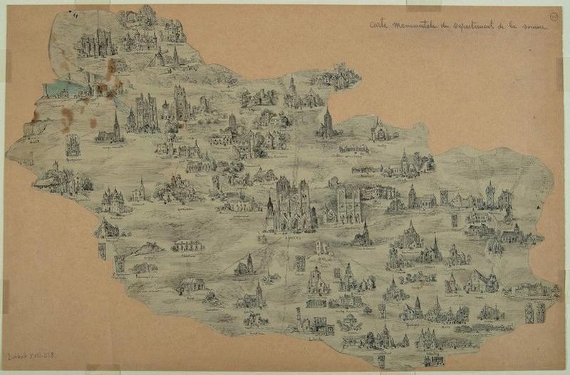 Carte monumentale du département de la Somme, (vers 1850)_0