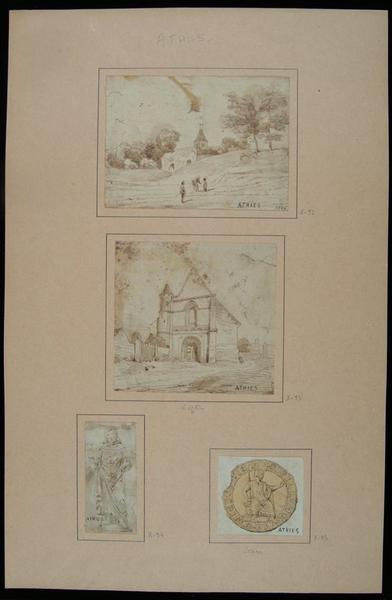 L'église d'Athies ; Athies : L'église (autre titre)_1