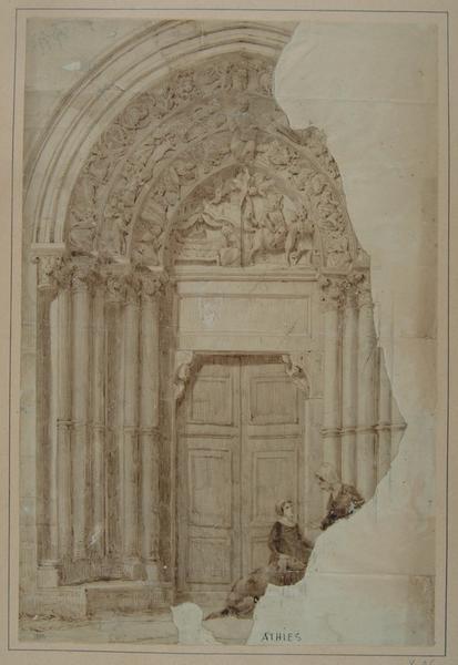 Portail occidental de l'église d'Athies ; Athies : Portail de l'église (autre titre)_0