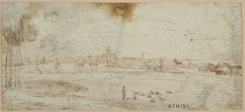 Paysage aux environs d'Athies ; Athies (autre titre)_0