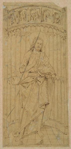 Volet de triptyque de la Chartreuse de Thuison ; Abbeville : Volet du triptyque de la Chartreuse de Thuison_0