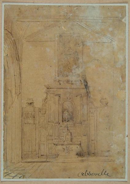 Intérieur d'église à Abbeville ; Abbeville : Intérieur d'église_0