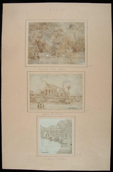 Nef de l'église d'Airaines ; Airaines : Intérieur d'église (autre titre)_1