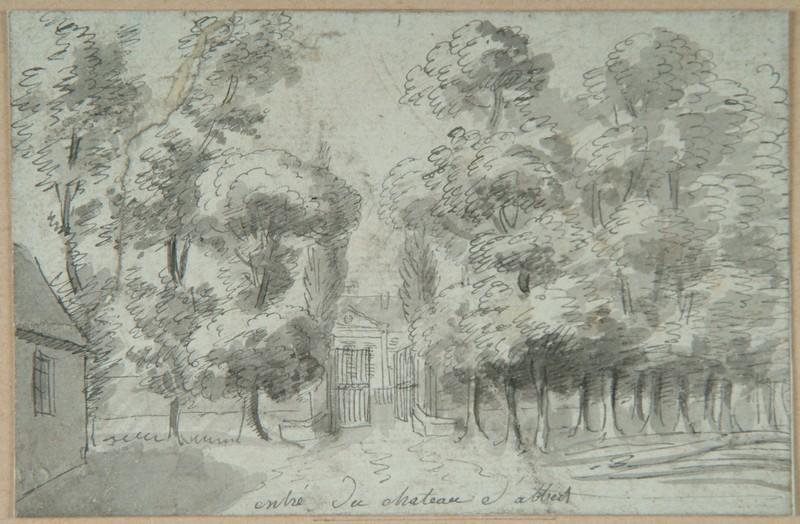 Entrée du château d'Albert ; 'entré du chateau d'albert' (autre titre)_0