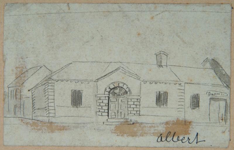 Portail d'un bâtiment, à Albert ; Albert (autre titre)_0