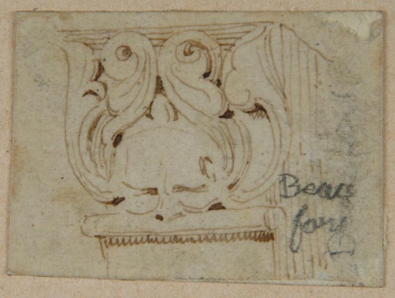 Chapiteau à feuillages provenant de Beaufort-en-Santerre ; Beaufort en Santerre (autre titre)_0