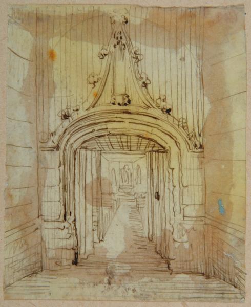Portail d'entrée de l'église de Berneuil ; Berneuil (autre titre)_0