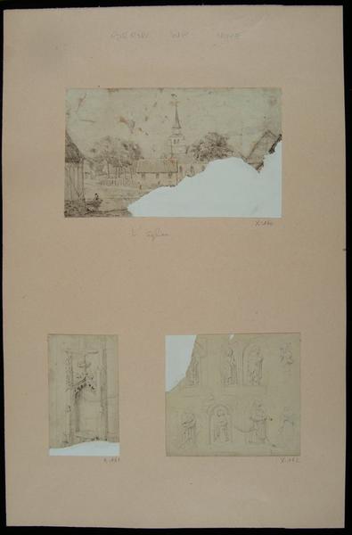 Lavabo de l'église de Berny-sur-Noye ; Berny sur Noye (autre titre)_1