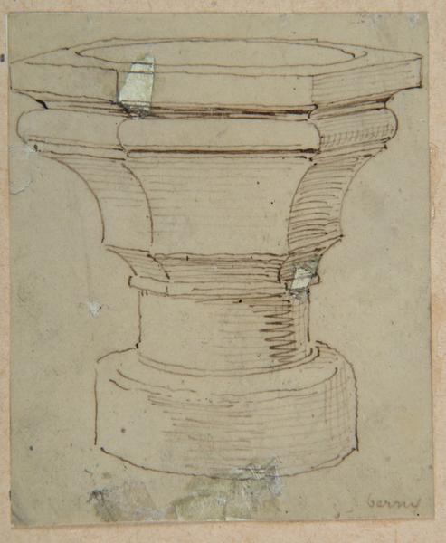 Bénitier de l'église de Berny-sur-Noye ; Berny sur Noye : Fonts baptismaux (autre titre)_0