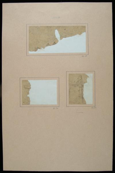 L'église de Démuin ; Demuin : Eglise et croix côté gauche au niveau du transept? (autre titre)_1