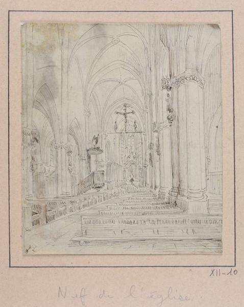 Nef de l'église de Davenescourt ; Davenescourt : Nef de l'église (autre titre)_0
