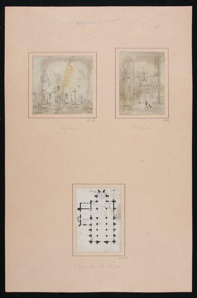 Portail latéral sud de l'église de Davenescourt ; Davenescourt : portail latéral sud (autre titre)_1
