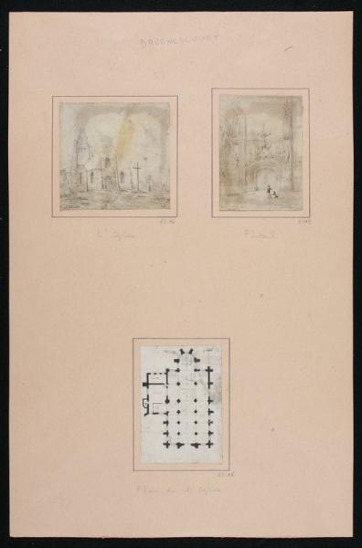 Plan de l'église de Davenescourt ; Davenescourt : Plan de l'église (autre titre)_1
