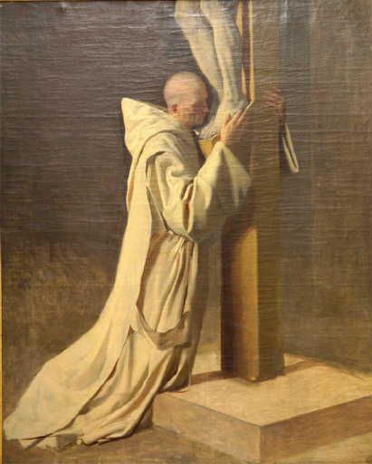 Au pied de la Croix, Charles-Henri Michel, 19e siècle