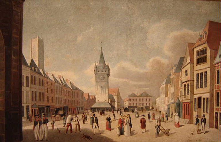 La Grand'Place en 1827, Félix Michel, 19e siècle