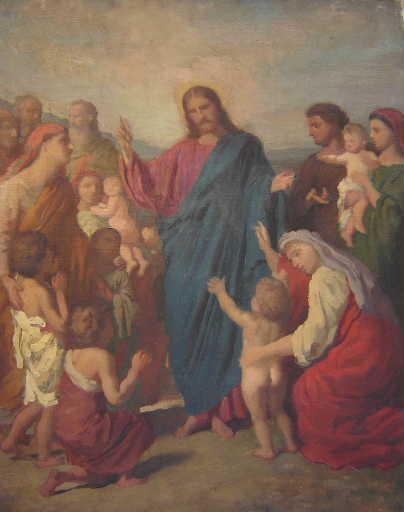 Sinite parvulos venire ad me, Charles-Henri Michel, 19e siècle