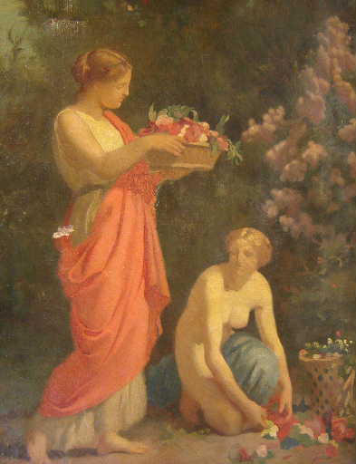 Cueilleuses antiques (1), Charles-Henri Michel, 19e siècle