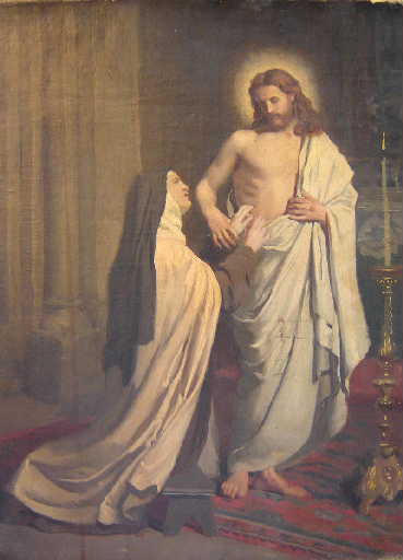 La vision de Sainte Thérèse d'Avila, Charles-Henri Michel, 19e siècle