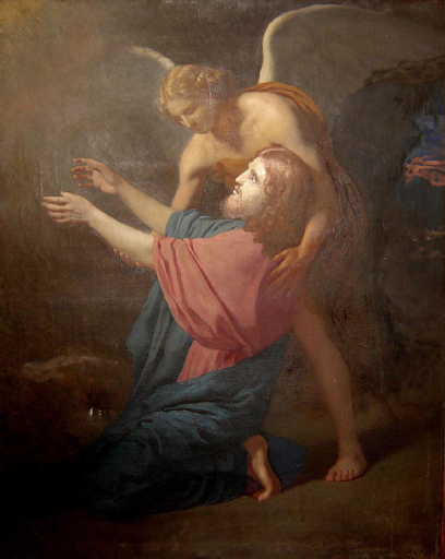 Jésus au Jardin des Oliviers, Charles-Henri Michel, 19e siècle