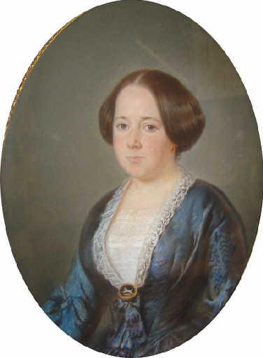 Portrait de Marie-Louise Rougier de Joinville, épouse D'Ournel de Bonnival, Charles Borely