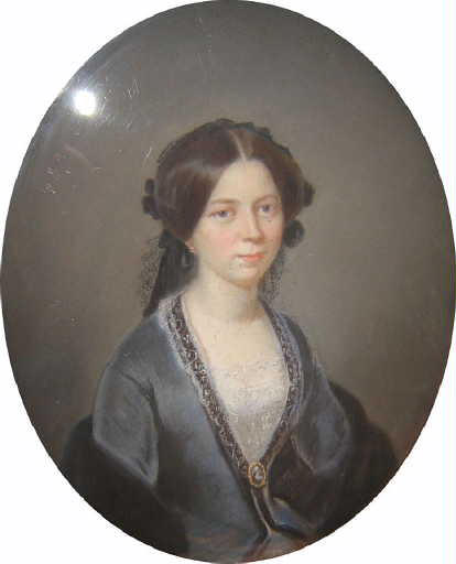 Portrait de Marie-Julie-Francine Rougier de Joinville, épouse Gonnet, Charles Borely