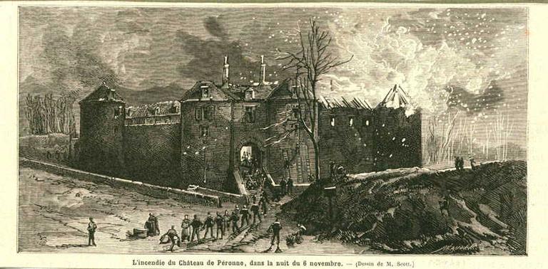 L'incendie du château de Péronne_0