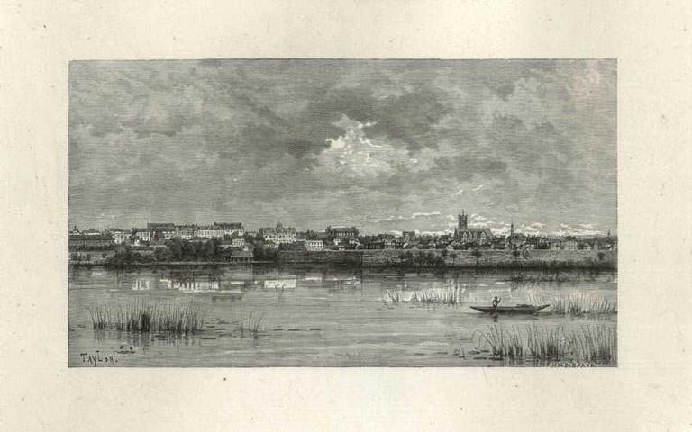 Vue de Péronne et des étangs_0